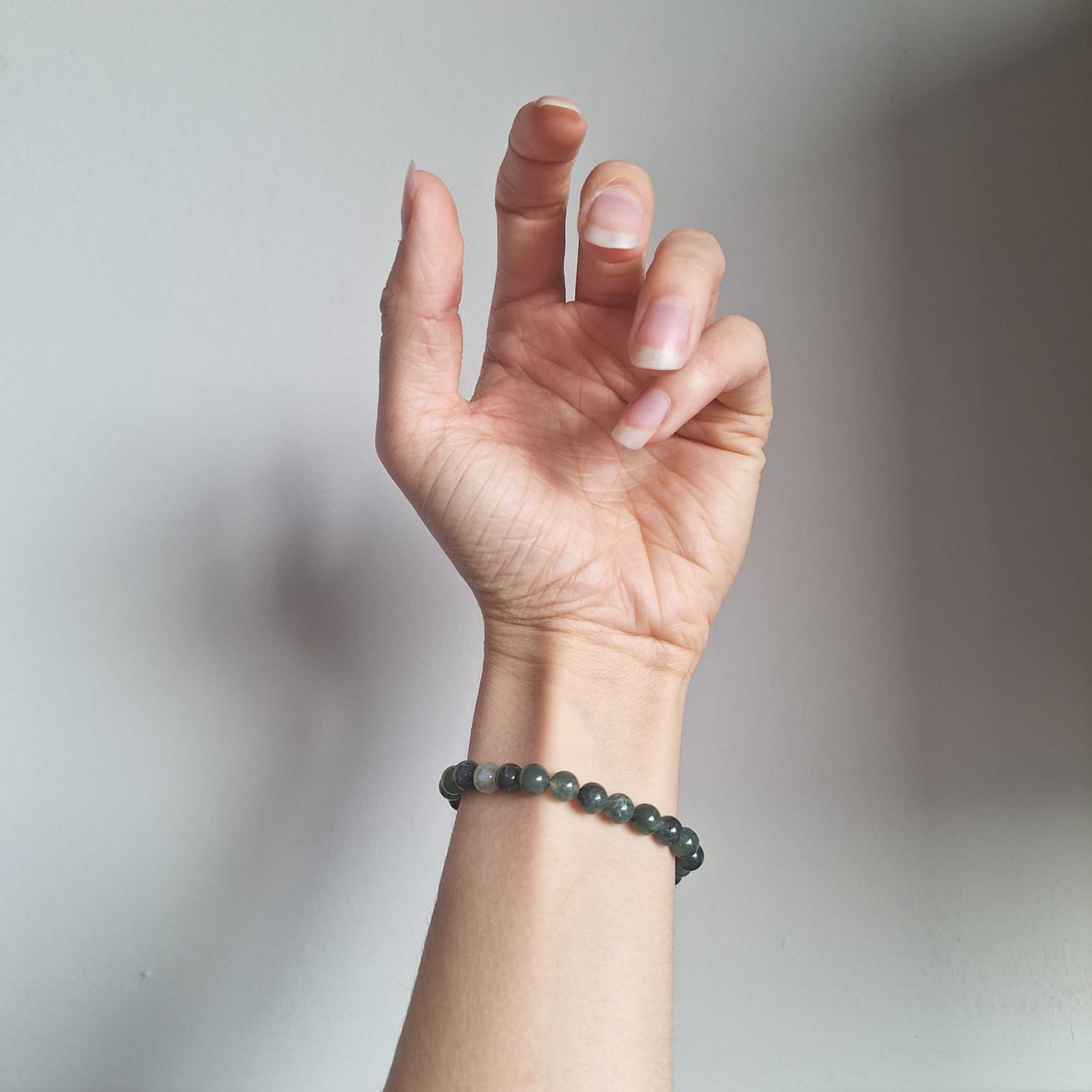 Bracelet Agate Mousse - Rheamethyste