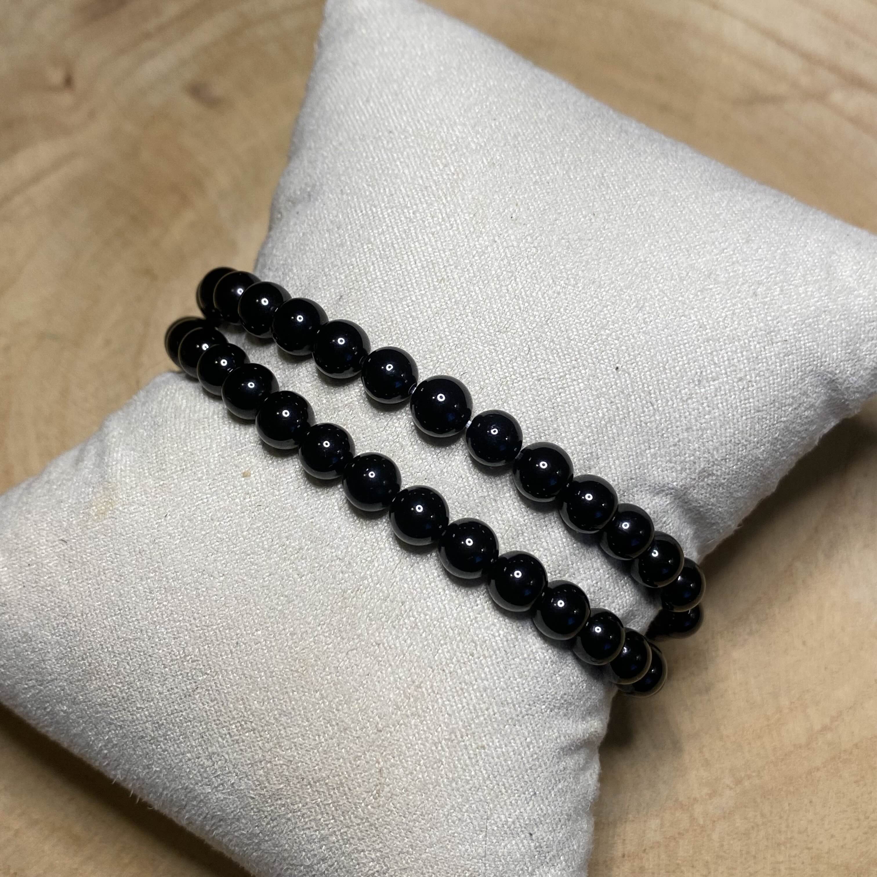 Bracelet Spinelle Noir - Rheamethyste