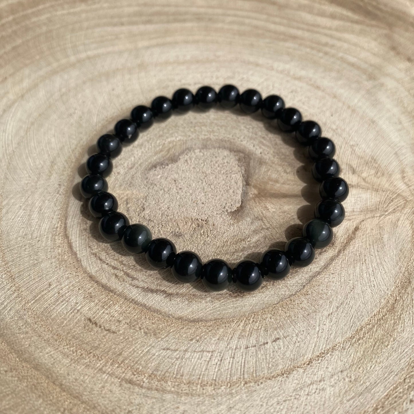 Bracelet Obsidienne Œil Céleste - Rheamethyste