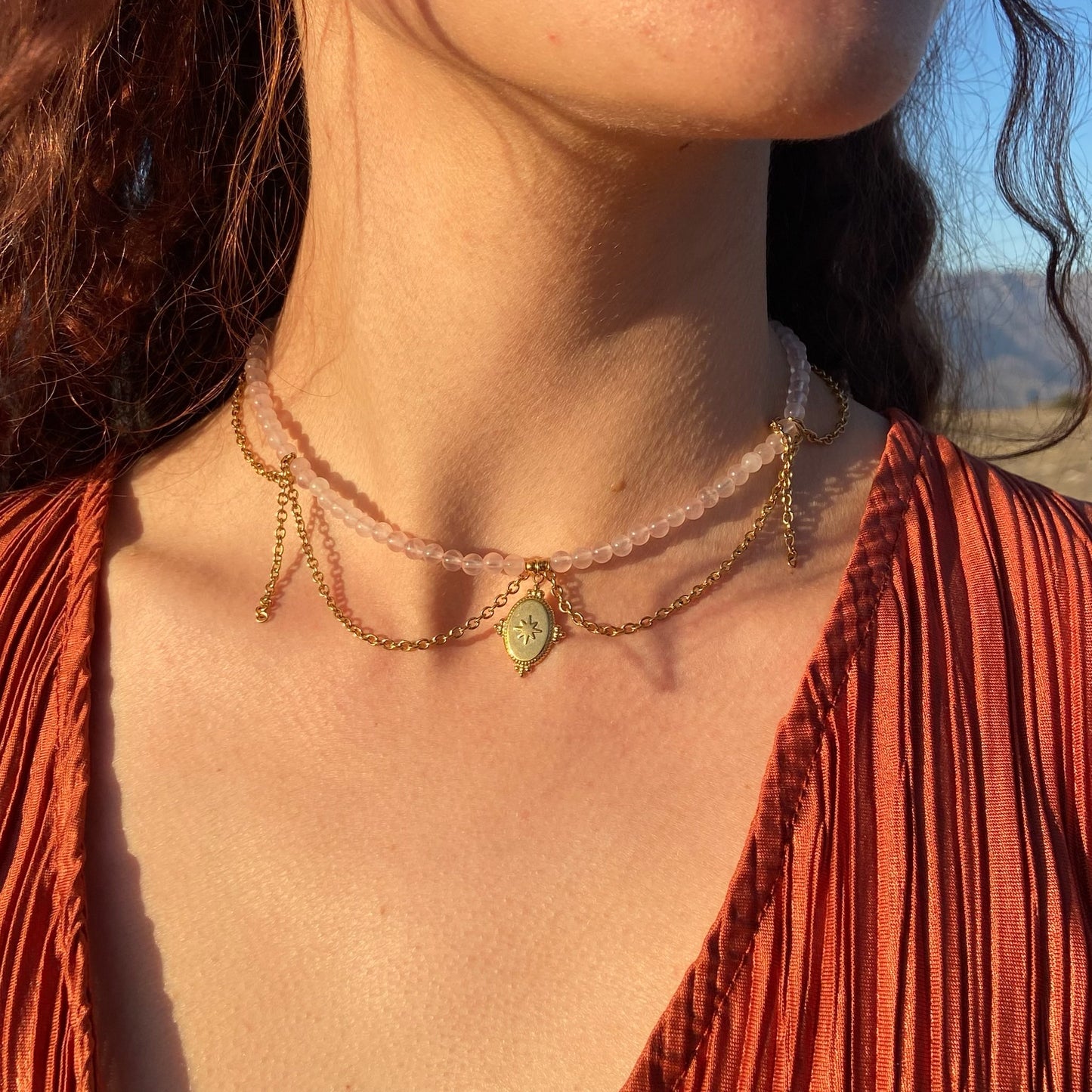 Collier Rosalya - Rheamethyste