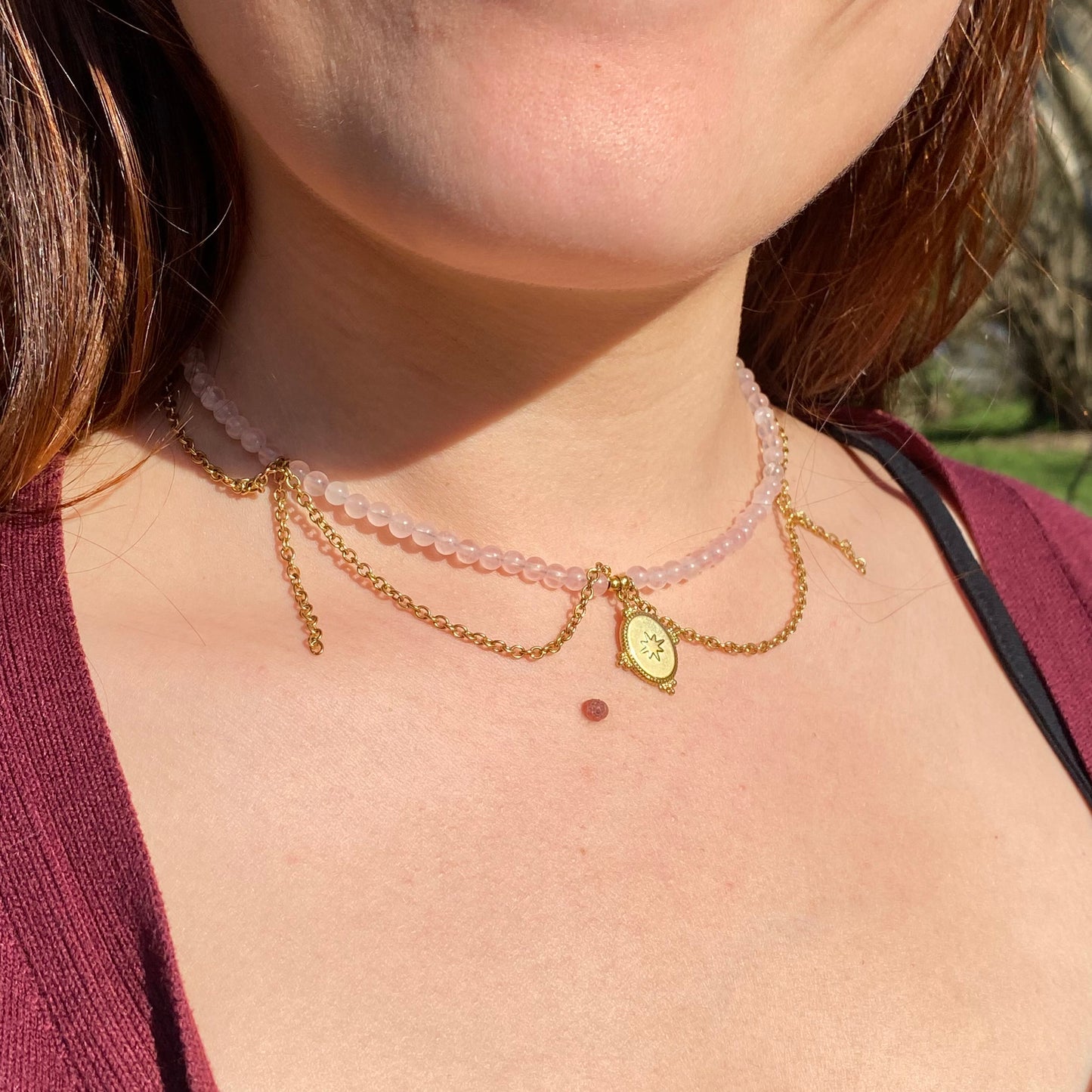 Collier Rosalya - Rheamethyste