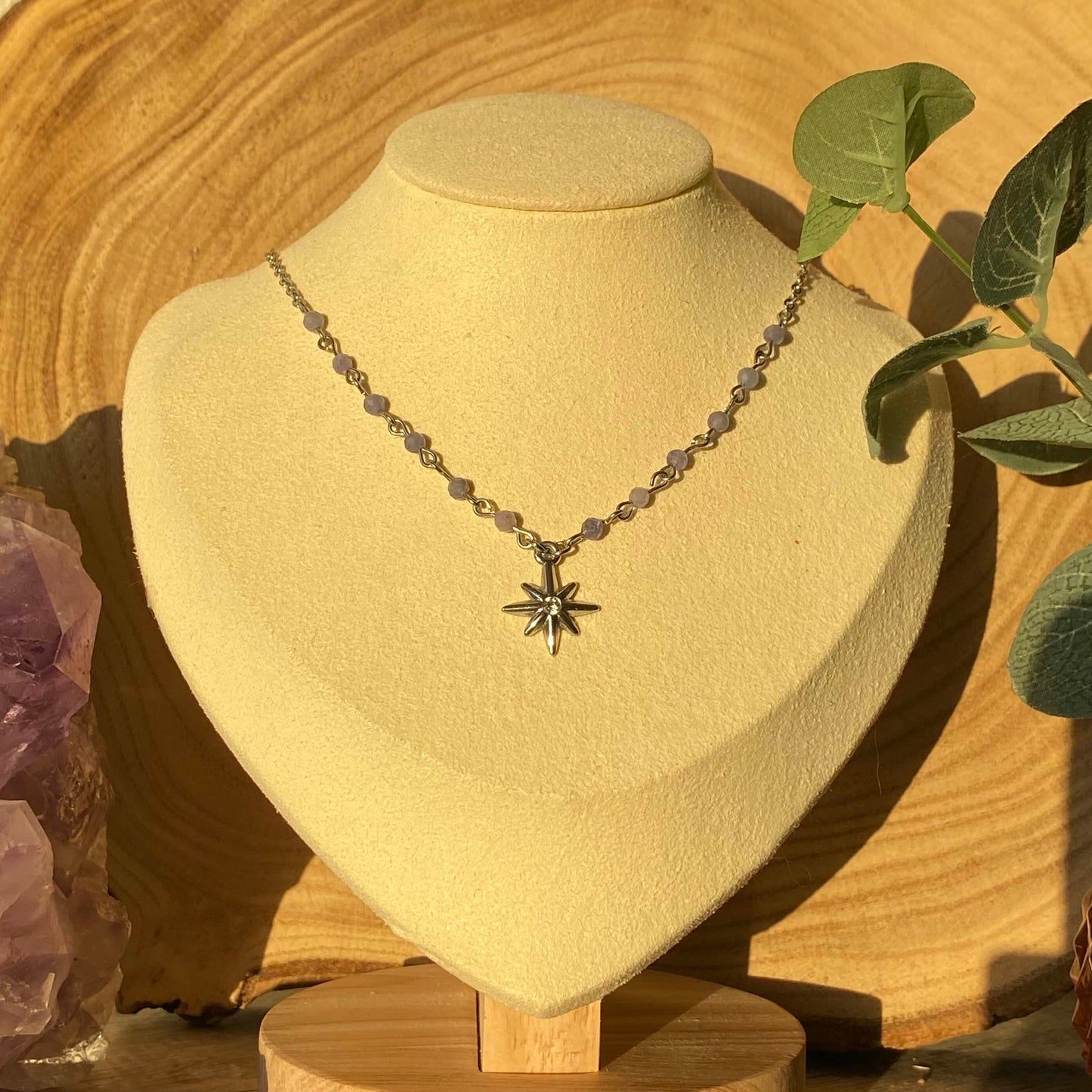 Collier Tanzanite | Pièce Unique - Rheamethyste