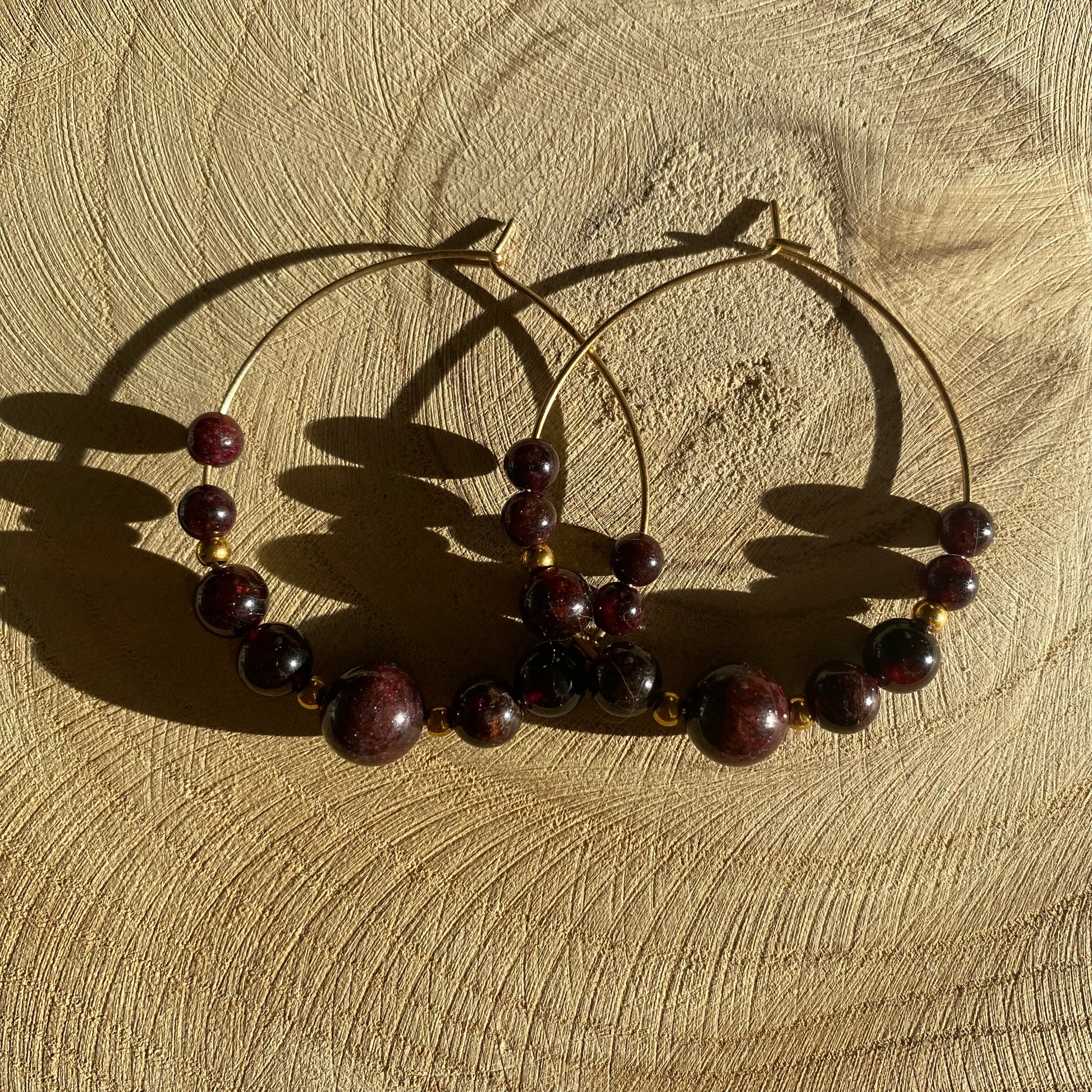 Boucles d'Oreilles Hestia | Personnalisables - Rheamethyste