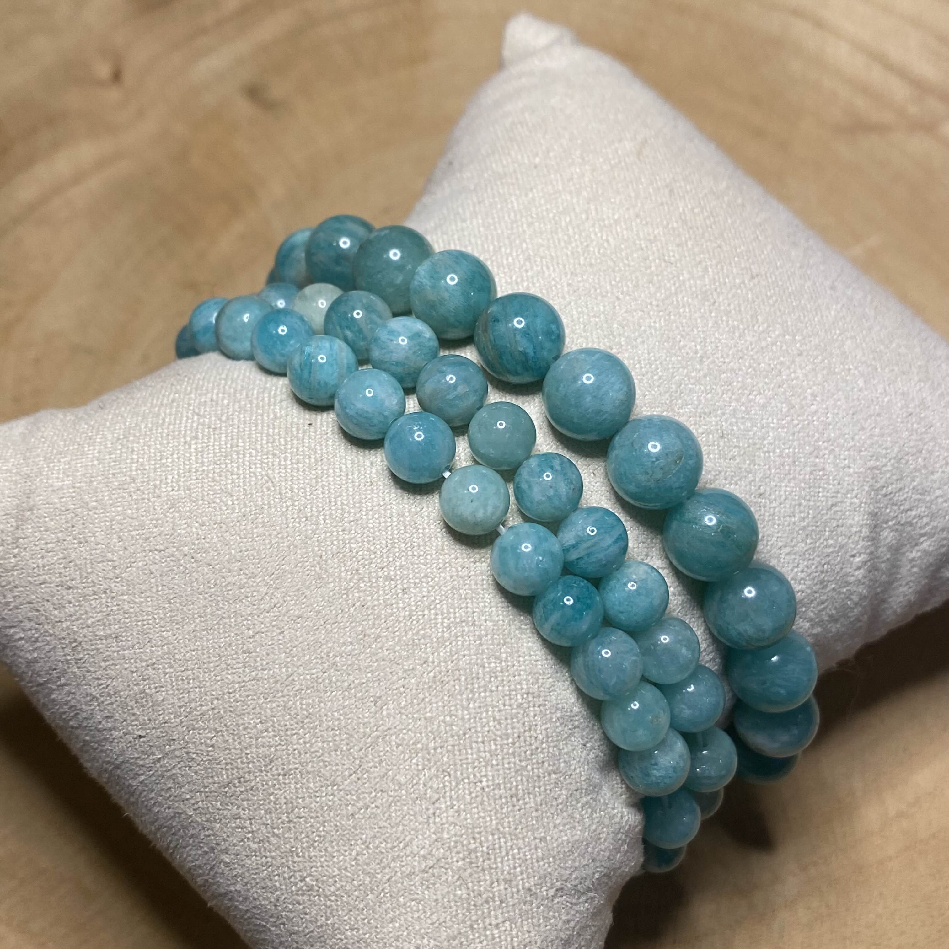 Bracelet Amazonite - Rheamethyste