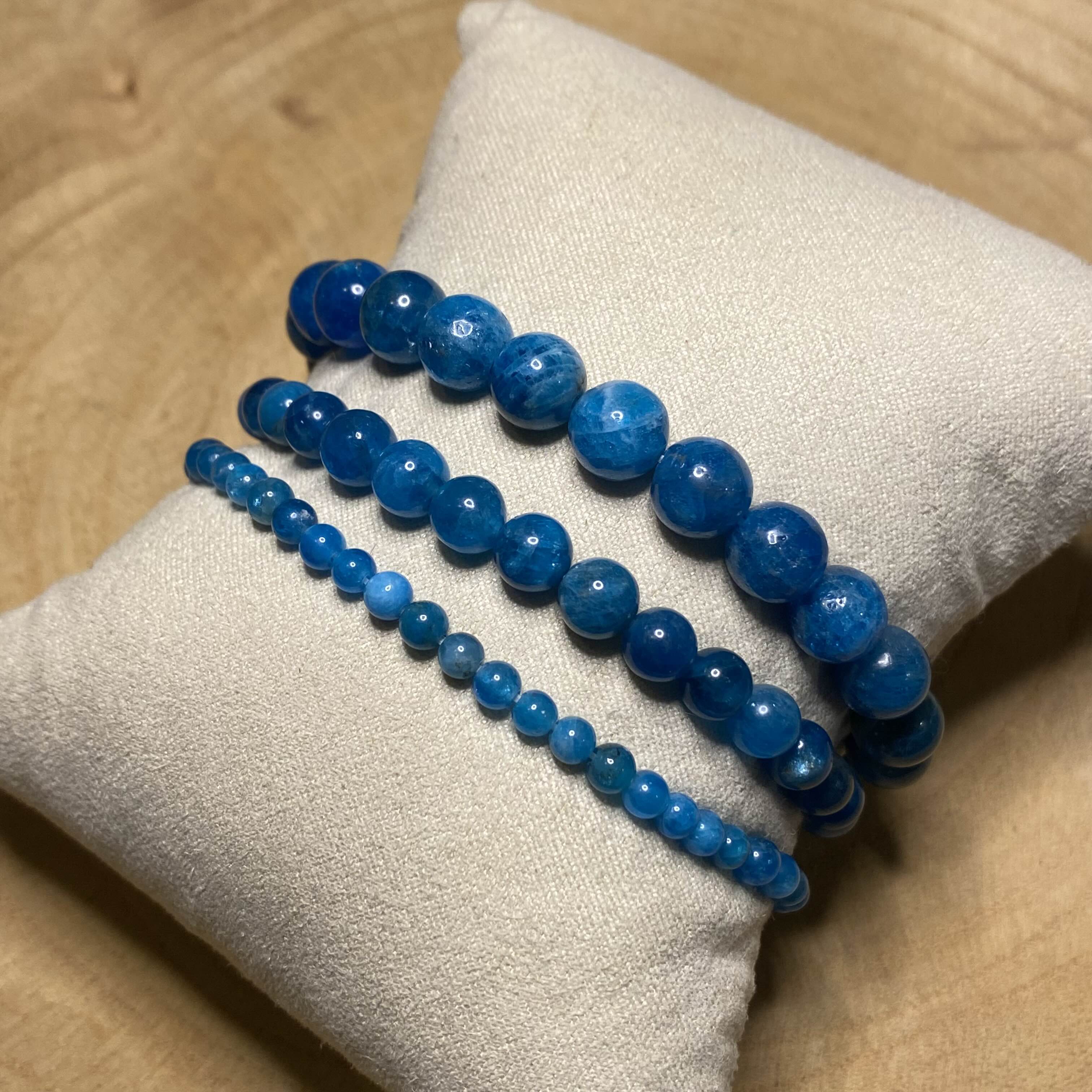 Bracelet Apatite Bleue - Rheamethyste