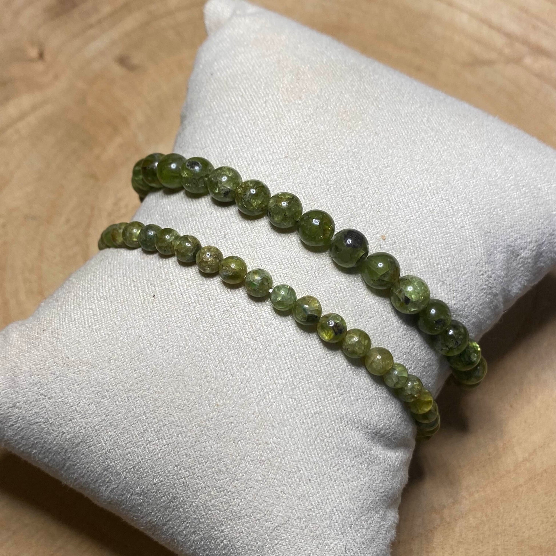 Bracelet Péridot - Rheamethyste