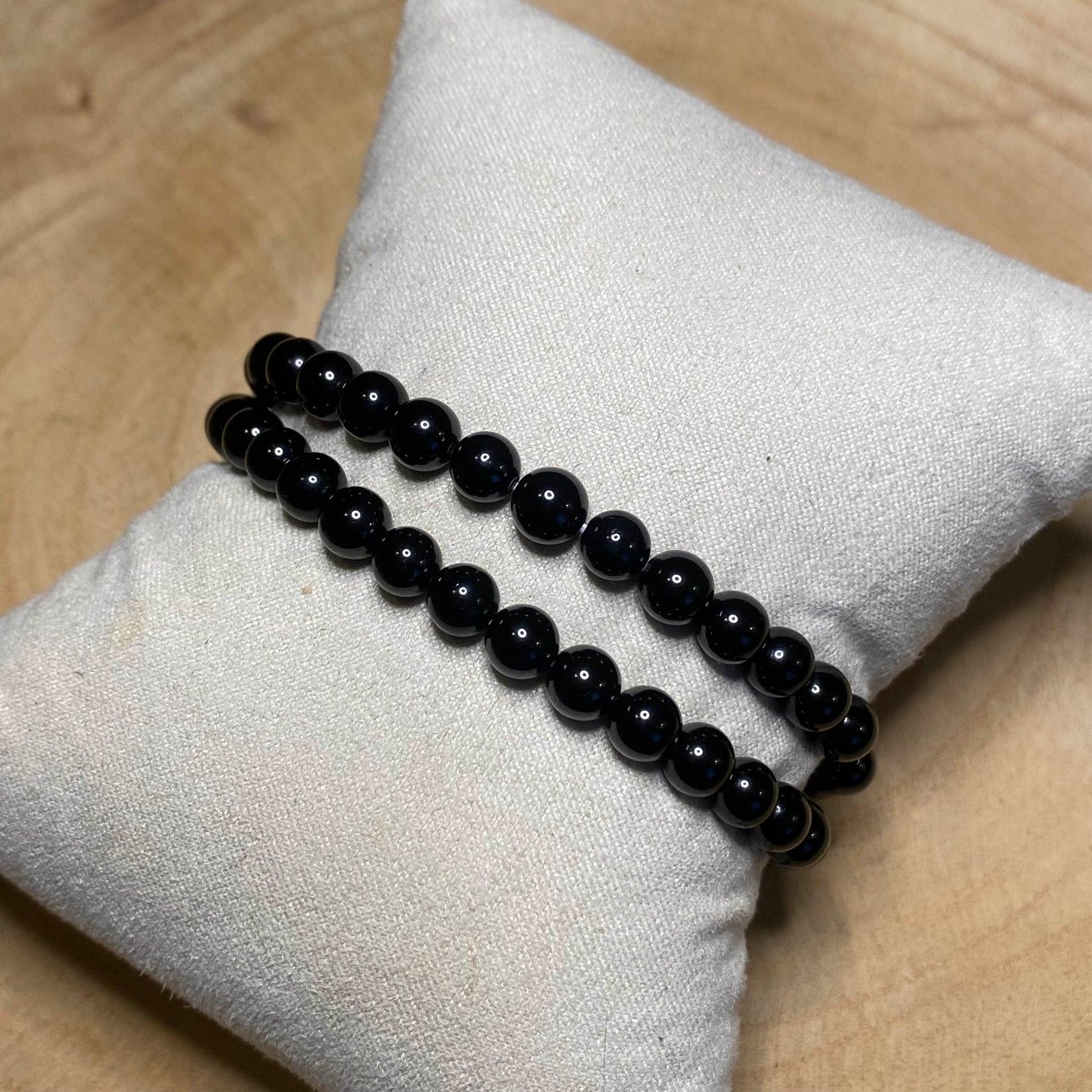 Bracelet Spinelle Noir - Rheamethyste