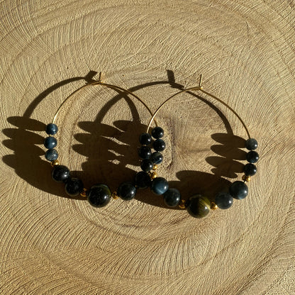 Boucles d'Oreilles Hestia | Personnalisables - Rheamethyste
