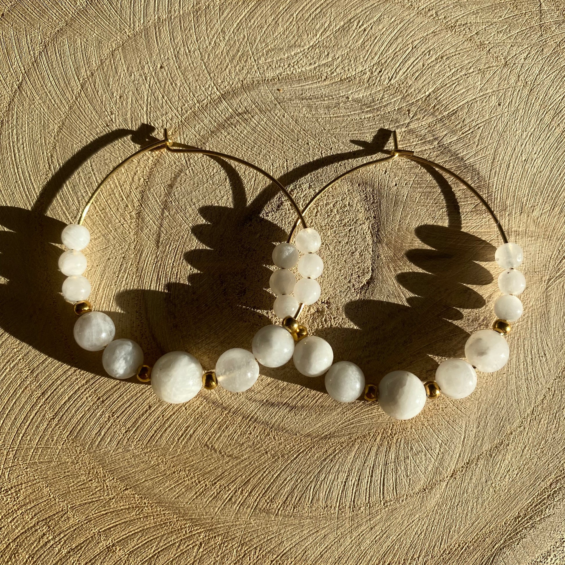 Boucles d'Oreilles Hestia | Personnalisables - Rheamethyste