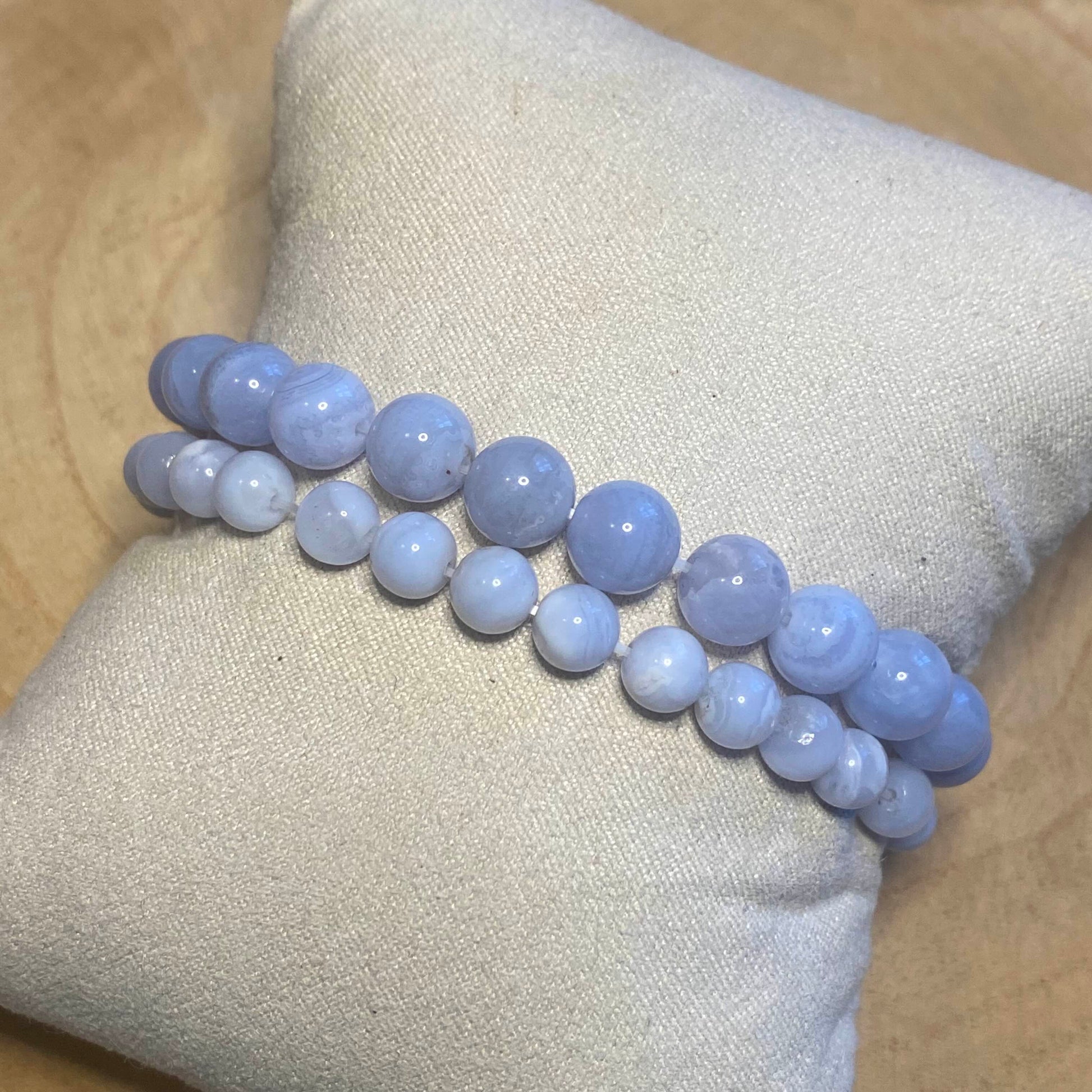 Bracelet Calcédoine - Rheamethyste