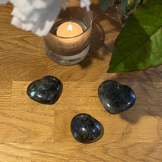 Cœur en Labradorite - Rheamethyste