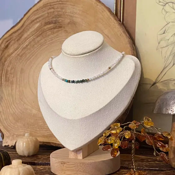 Collier Turquoise - Rheamethyste