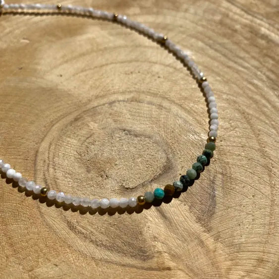 Collier Turquoise - Rheamethyste