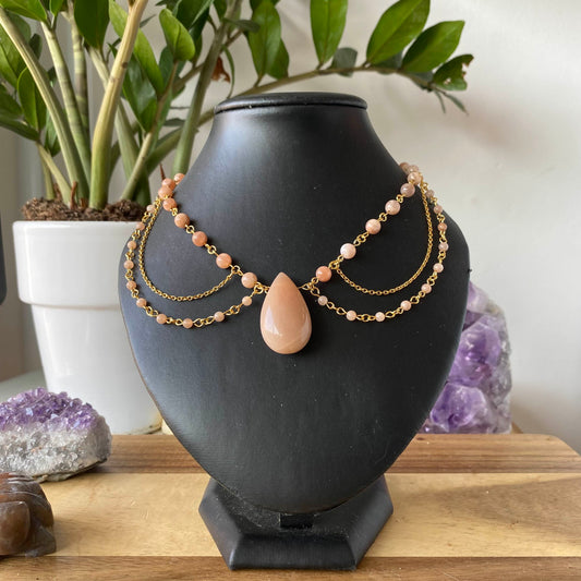 Collier Solis - Rheamethyste