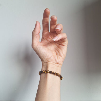 Bracelet Œil de Tigre - Rheamethyste