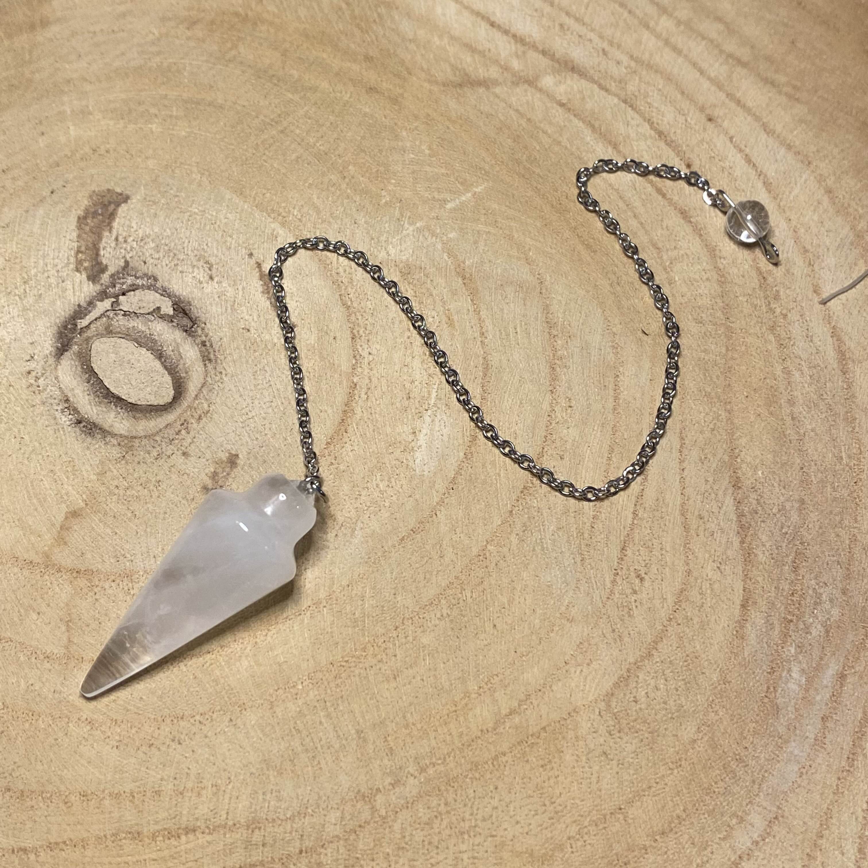 Pendule Cristal de Roche Pointe