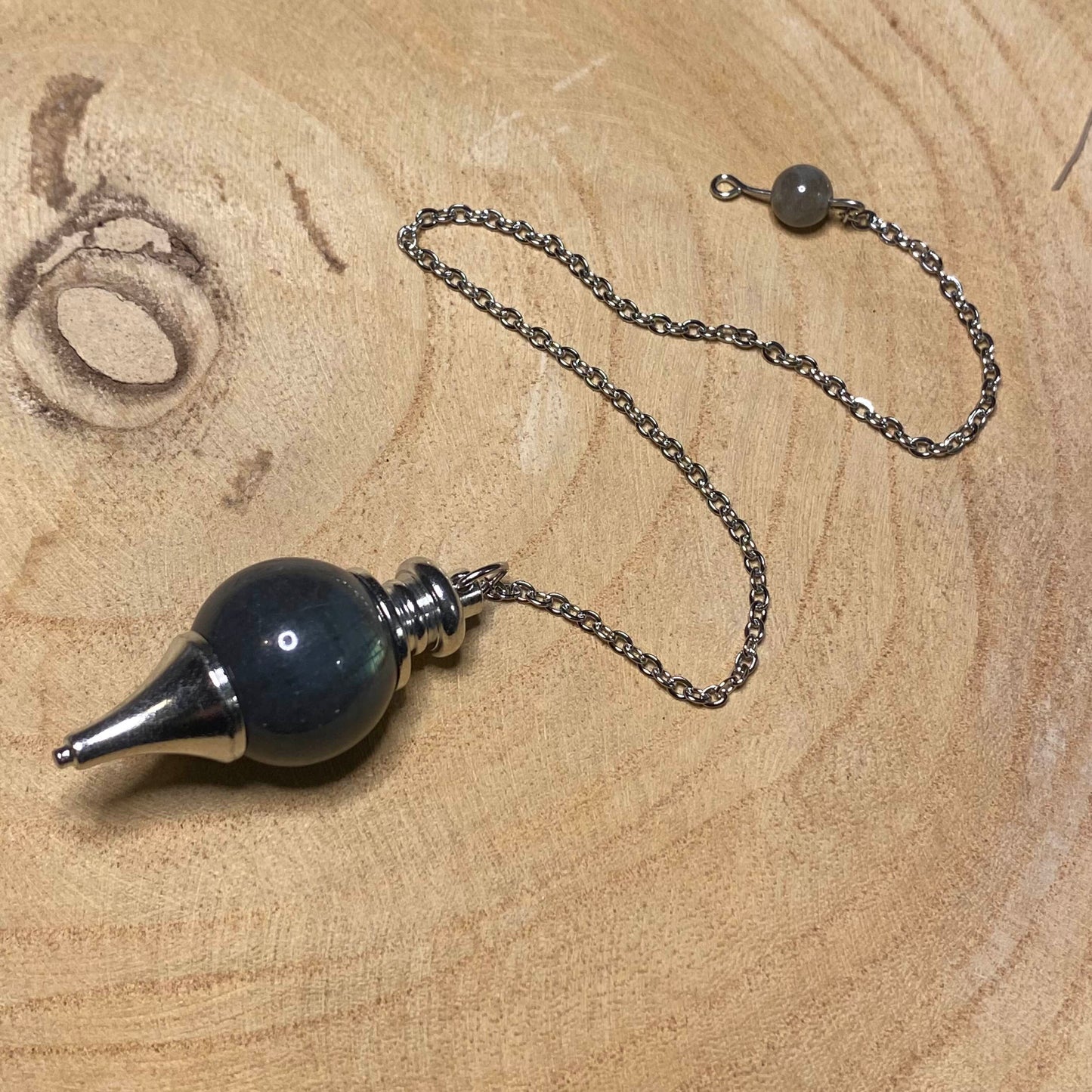 Pendule Labradorite Sphère