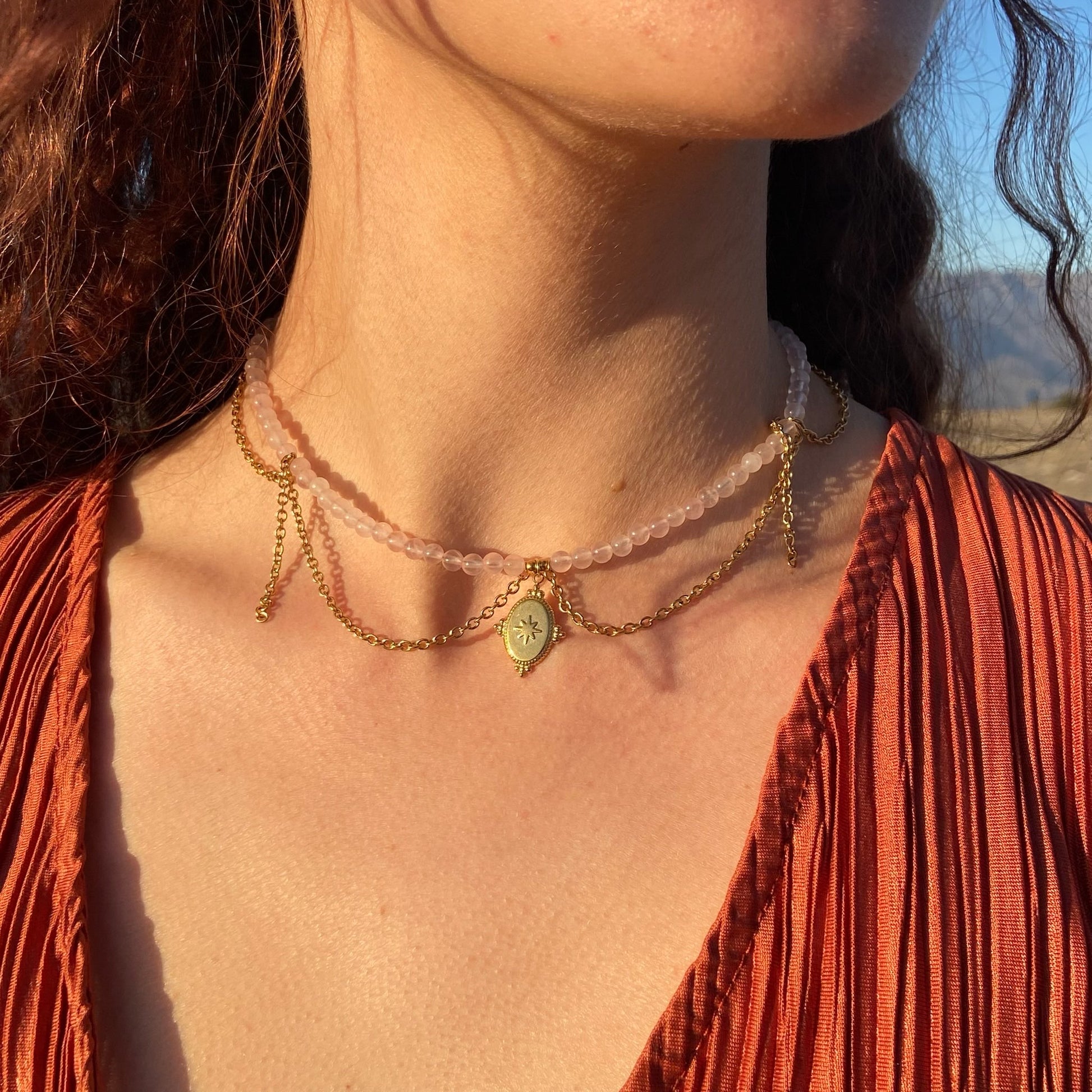 Collier Rosalya - Rheamethyste