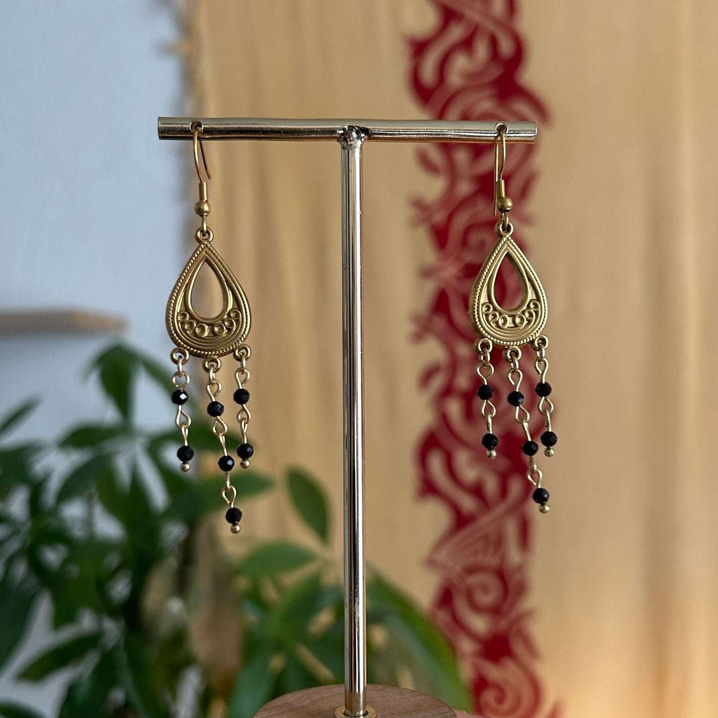 Boucles d'Oreilles Spinelle - Rheamethyste