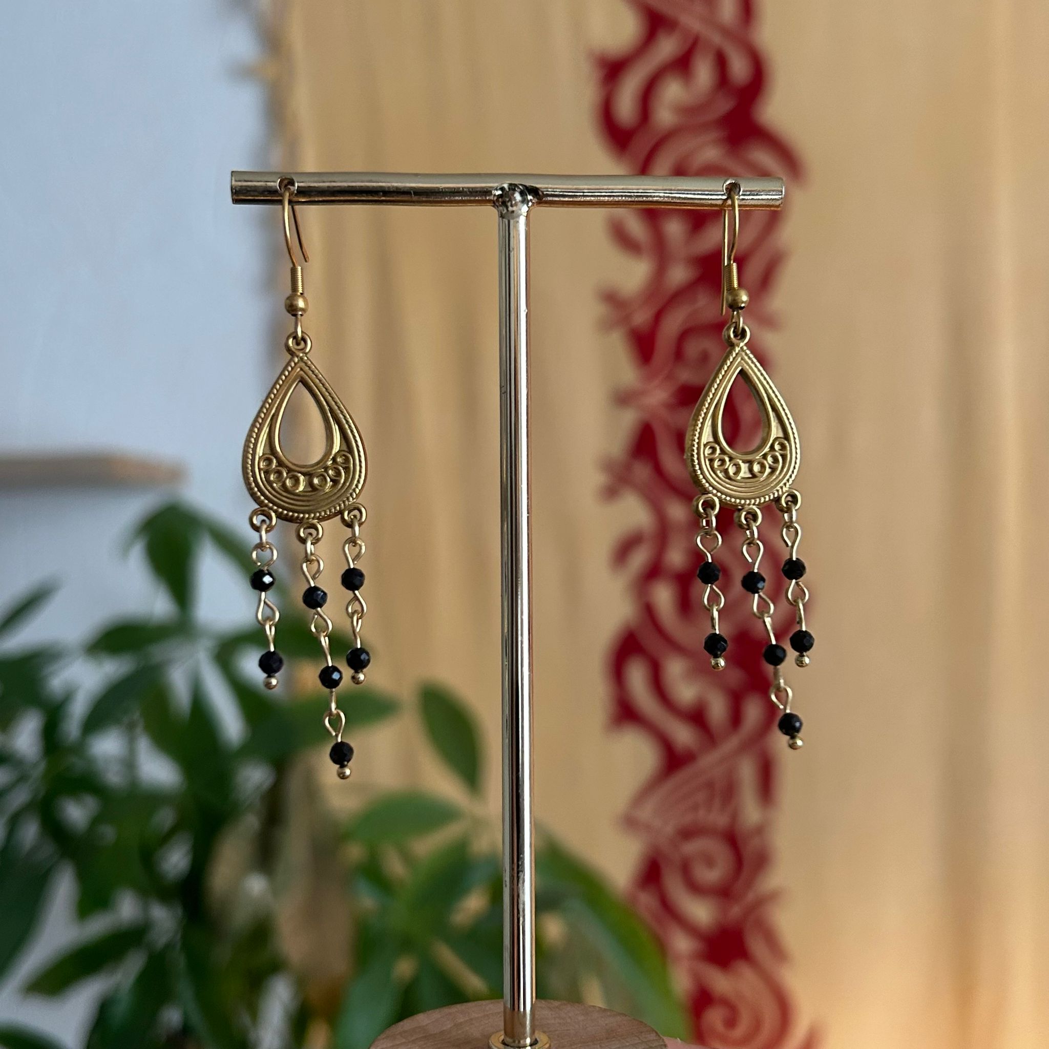 Boucles d'Oreilles Spinelle - Rheamethyste