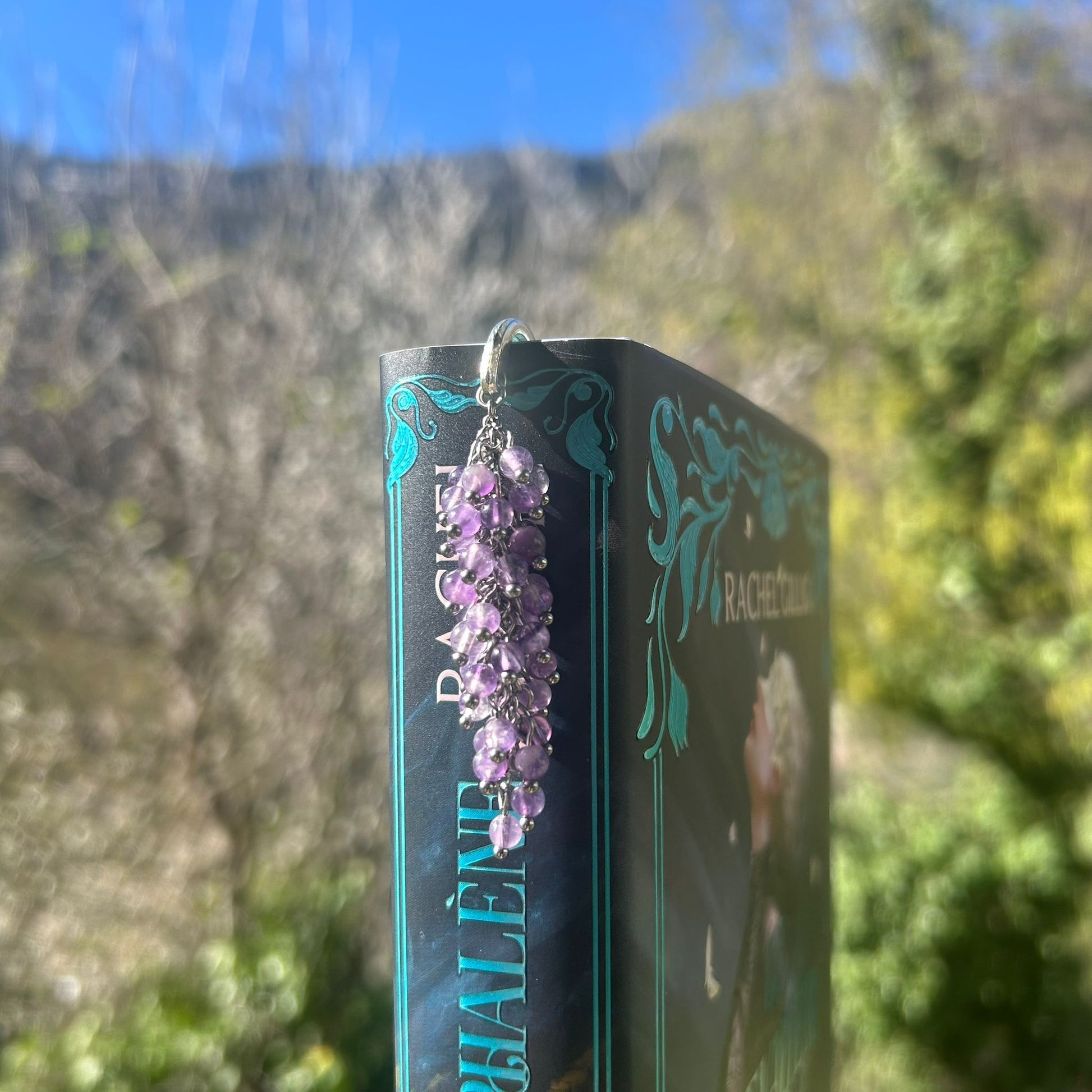 Marque-pages fleuris - Rheamethyste