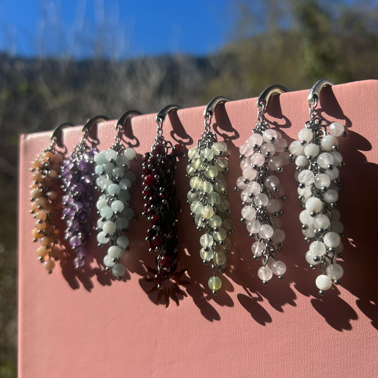 Marque-pages fleuris - Rheamethyste