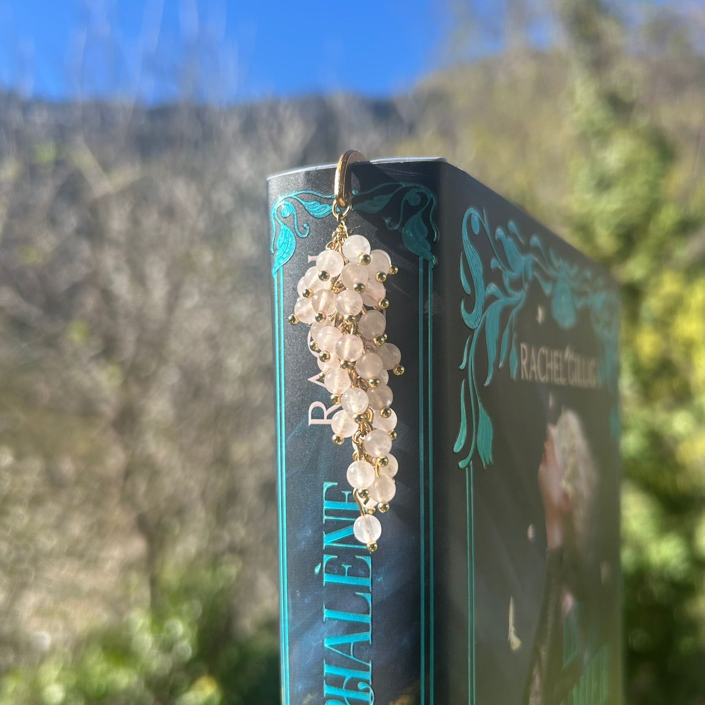 Marque-pages fleuris - Rheamethyste